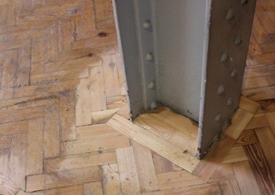 Pine wooden floor