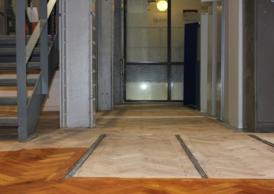 Pine wooden floor
